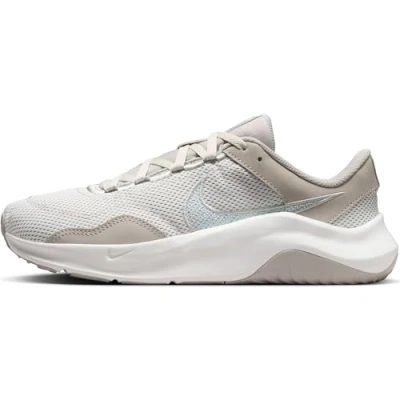 Afbeelding van Nike Performance Legend Essential 3 Trainingsschoen, Dames, Maat: 37.5, Dark grey/blue Imitatieleer/ textiel