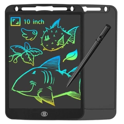 Afbeelding van JOEAIS LCD Schrijftablet 10 Inch Voor Kinderen, Draagbare Tekentafel Grafische Tablet Handschrift, Doodling En Tekenen, Perfect Speelgoedcadeau Jongens Meisjes (Zwart)