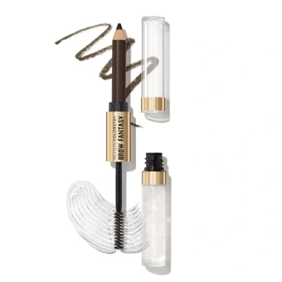 Afbeelding van Revlon ColorStay Brow Fantasy, 2 in 1 wenkbrauwproduct: potlood met poederafwerking en heldere fixerende gel doordrenkt provitamine B5, gaat tot 16 uur mee, 004 donkerbruin