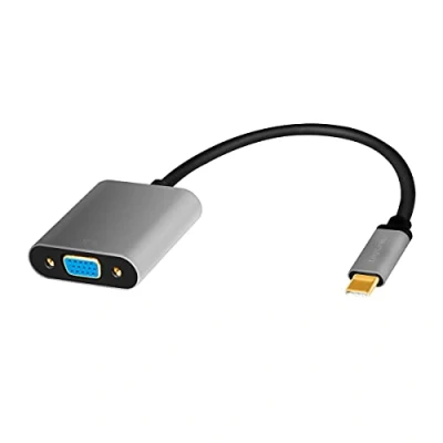 Afbeelding van LogiLink CUA0104 video kabel adapter 0,15 m USB Type C VGA (D Sub) Zwart, Grijs