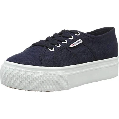 Afbeelding van Superga sneaker 2790acotw Linea Up And Down dames , marineblauw/wit 41 EU