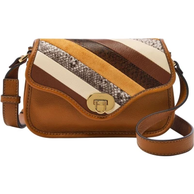 Afbeelding van Fossil Heritage MINI FLAP Schoudertas, Dames, Maat: One Size, Brown stripe