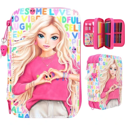 Afbeelding van Depesche TOPModel 3 vaks etui SELFLOVE