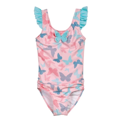 Afbeelding van Playshoes Meisjes UV bescherming badpak zwempak badkleding, vlinders, 110 116