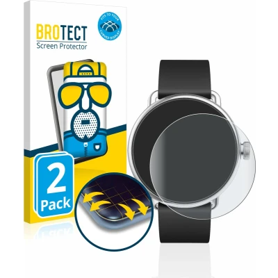 Afbeelding van BROTECT Screenprotector voor Withings ScanWatch (38 mm) Folie Beschermfolie matte volledig dekking (2 Stuks)