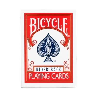 Afbeelding van 2 Stuks Rood + Blauw Bicycle Rider Back Playing Cards Set