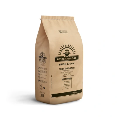 Afbeelding van Bestcharcoal Birch &amp; oak houtskool 10 kg