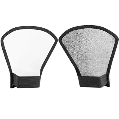 Afbeelding van Neewer® Flash Diffuser Zilver/Wit Reflector voor Nikon Speedlite SB 600, 800, 900, Canon 380EX 430EX 550EX 580EX Vivita Sunpack Sony Pentax Olympus Yongnuo Neewer Godox
