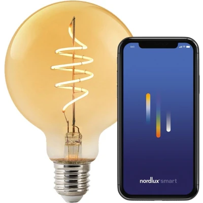 Afbeelding van Nordlux G95 lichtbron smart filament E27 gold deco spiral 2200K