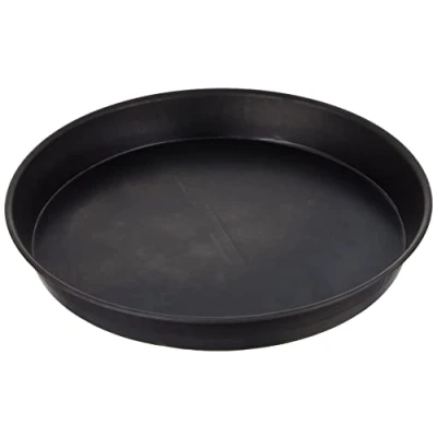 Afbeelding van Pentole Agnelli Cakevorm cilindrisch voor pizza, hoog, van plaatblauw, zwart 28 cm