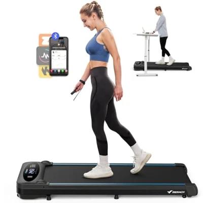 Afbeelding van MERACH Walking Pad, 3 in 1 Loopband Voor Thuisgebruik, Bureau Thuis En Kantoor, 16 km/u Elektrische Pad Met Afstandsbediening, 2.75PK, LED Display, Stille Tot 45 dB
