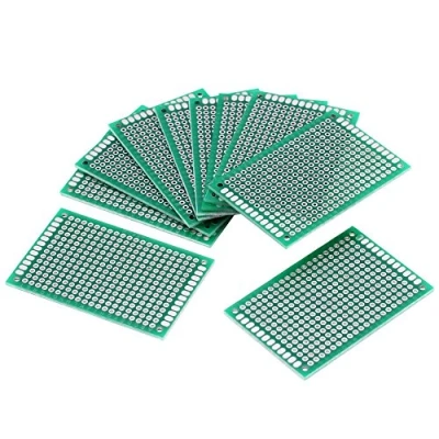 Afbeelding van PCB printplaat dubbelzijdige prototyping voor doe het zelf lassen elektronische experimenten 4x6cm 10Pcs