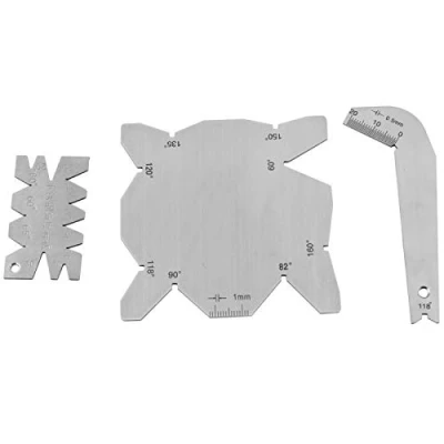 Afbeelding van 3 stks/set Draagbare Rvs Boren Hoek Gauge Dirll Puntenslijper Gereedschap S/S Meten Gage Meetinstrumenten