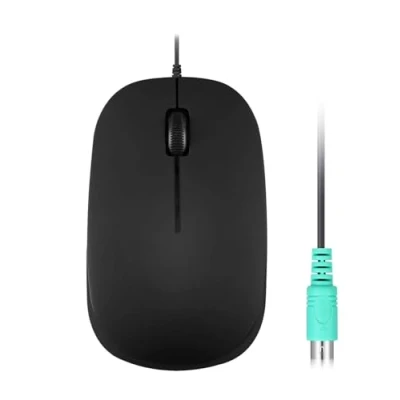 Afbeelding van Perixx PERIMICE 201 P II optische 3 toetsen PS2 muis bedraad met aansluiting 1000 dpi mat zwart