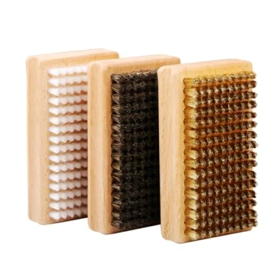 Afbeelding van MiOYOOW Skisborstels Kit, Snowboard Waxing Borstel Set Inclusief 1 Nylon Borstel, Messing Paardenhaar voor Reiniging Polijsten Waxen