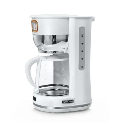 Afbeelding van MS 220W Muse filter koffiezetapparaat, 1,4 L, wit/messing