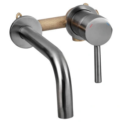 Afbeelding van Differnz inbouw wastafelkraan gunmetal