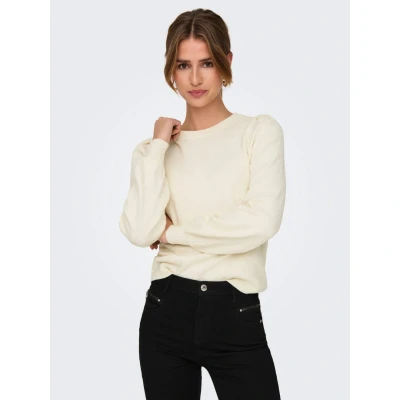 Afbeelding van Only Trui Onlkatia Ls Structure Puff O neck C 15336937 Whitecap Grey/ Melange Dames Maat L