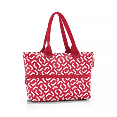 Afbeelding van Reisenthel Shopper E1 verschillende kleuren Gielen lederwaren Signature Red