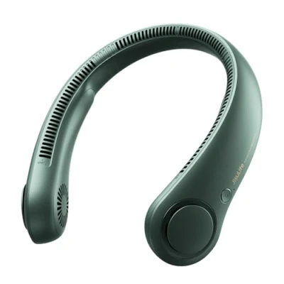 Afbeelding van JISULIFE Draagbare nekventilator, oplaadbare handsfree bladloze ventilator, 4000 mAh, persoonlijke ventilator op batterij, hoofdtelefoonontwerp, USB aangedreven bureauventilator, 78 luchtuitlaten, 3