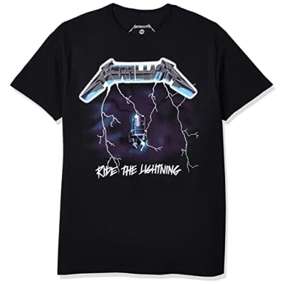 Afbeelding van Metallica Ride The Lightning T shirt voor volwassenen, Zwart, XL