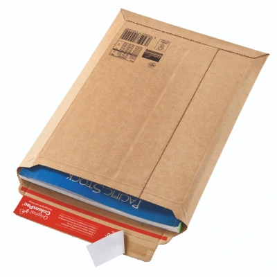 Afbeelding van 100x ColomPac® envelop A4 bruin 215 x 300 mm Met plakstrip Enveloppendoos