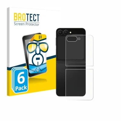 Afbeelding van BROTECT Screenprotector voor Samsung Galaxy Z Flip 7 FE (Achterkant) Folie Beschermfolie transparant (6 Stuks)