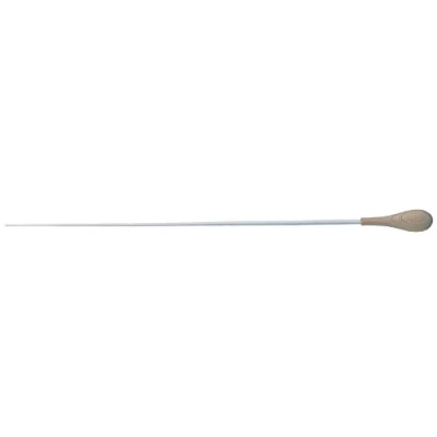 Afbeelding van Gewa 912322 taktstok houten handvat model 12 gelakt wit beuken, 45 cm,