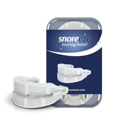 Afbeelding van Snoreeze Snurkspalk, instelbare snurkrail voor mannen en vrouwen, mondstuk met mobiele telefoon app, anti snurkmondstuk, hulpmiddel ter vermindering van snurken slaapapneu