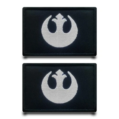 Afbeelding van 2 stuks film &quot;Rebel Alliance Rebel Scum&quot; vlagpatch afneembare patches met klittenbandsluiting tactische militaire patch applicatie voor vest kleding klittenband rugzakken jas tassen