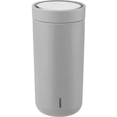 Afbeelding van Thermosbeker Stelton To Go Click Steel 0,4L Soft Light Grey