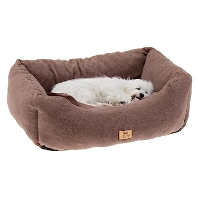 Afbeelding van klein hondenbed COCCOLO MICROFLEECE 50 Zacht, wasbaar honden en kattenbed, taupe