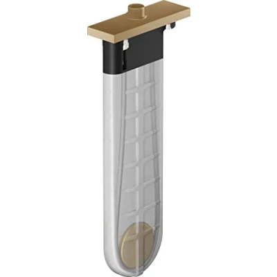 Afbeelding van Hansgrohe sbox afbouwdeel rechthoekig incl slangbox doucheslang en rozet met 1 functie t b v bad of tegelrand brushed bronze 28010140