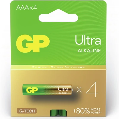 Afbeelding van GP Ultra AAA batterij (potlood) Alkaline 1.5 V 4 stuk(s)