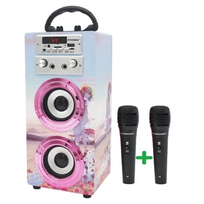 Afbeelding van DYNASONIC (Model 17) Bluetooth Speaker met Microfoon Karaoke voor Kinderen, Speelgoed Microphone, Cadeau Jongens en Meisjes