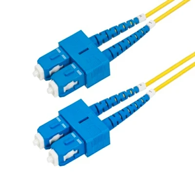 Afbeelding van StarTech.com 1m SC naar (UPC) OS2 Single Mode Duplex Glasvezel Kabel, 9/125µm, 40G/100G, Low Insertion Loss, LSZH Fiber