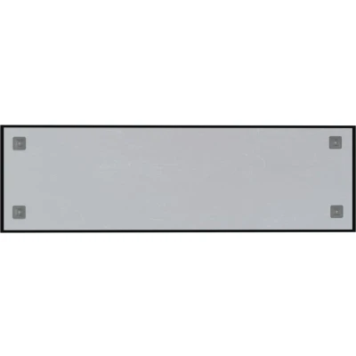 Afbeelding van vidaXL Magneetbord voor aan de wand 100x30 cm gehard glas zwart