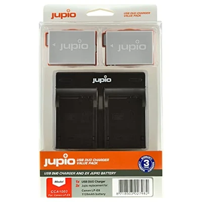 Afbeelding van Jupio Value Pack: 2x Battery LP E8 1120mAh + USB Dual Charger