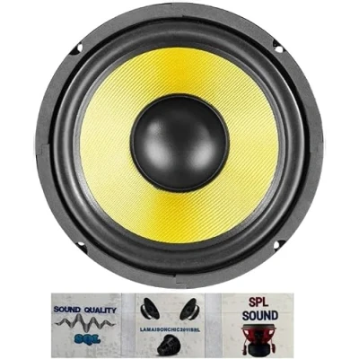 Afbeelding van 1 FENTON 902.426 WK20 wide range woofer speaker kevlar 20 cm 200 mm 8&quot; 250 watt rms 500 max 8 ohm gevoeligheid 85,5 db rubberen ophanging, stuk + 3 gratis stickers