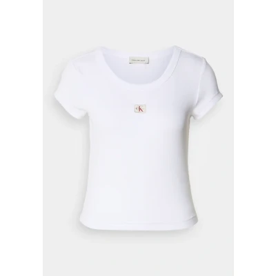 Afbeelding van Calvin Klein Jeans BABY TEE Tshirt basic, Dames, Maat: XS, Brilliant white