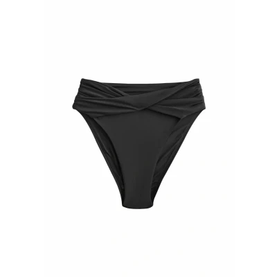 Afbeelding van Next HIGH Waist LEG Drape Bikinibroekje, Dames, Maat: 44, Black