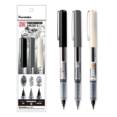 Afbeelding van Kuretake INKTOBER speciale set (set van 3)
