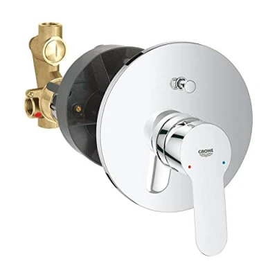 Afbeelding van Grohe, Badkamermeubels, BauEdge badmengkraan incl. inbouwlichaam