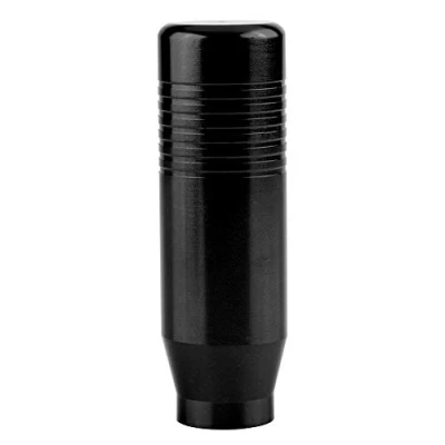 Afbeelding van Keenso Versnellingsknop universele aluminiumlegering automatische versnellingspook shifter adapter handgeschakelde versnellingsbak (zwart) Afstemknop
