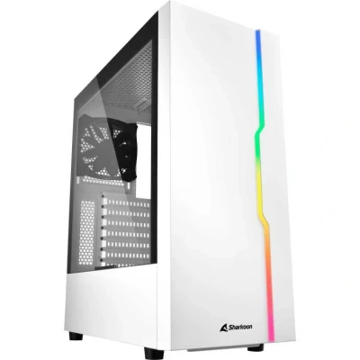 Afbeelding van Sharkoon RGB Slider Midi tower PC behuizing Wit