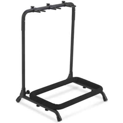 Afbeelding van Classic Cantabile 3 weg multi gitaarstandaard Standaard voor gitaren en bassen Opvouwbaar gemakkelijk transport Verstelbare neksteunen Schuimvulling Metalen constructie