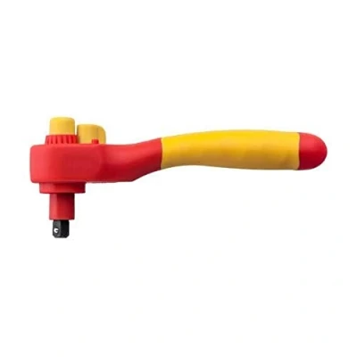 Afbeelding van Wiha Ratelsleutel geïsoleerd voor dopsleutels omschakelbaar 3/8&quot; 200 mm 43052
