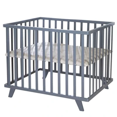 Afbeelding van roba Kinderbox Luxe 75 x 100 cm antracietgrijs gewatteerd