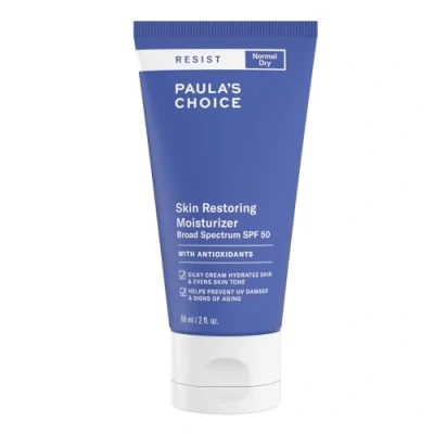 Afbeelding van Paula&#039;s Choice RESIST Anti Aging Dagcrème SPF 50 Crème Hydrateert de Huid &amp; Biedt Zonbescherming met Shea boter Niacinamide Normale tot Zeer Droge 60 ml