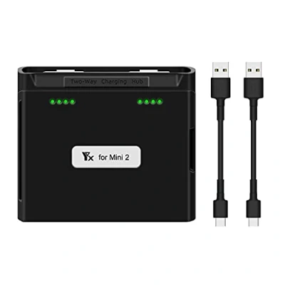 Afbeelding van Accu van de drone oplader hub 2 in 1 voor Mini 2/Mini SE, bidirectionele laadhub DJI SE accessoires (zwart)